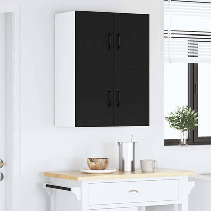 Kitchen Cabinet 2 pcs Black 60 x 31 x 40 cm Engineered Wood