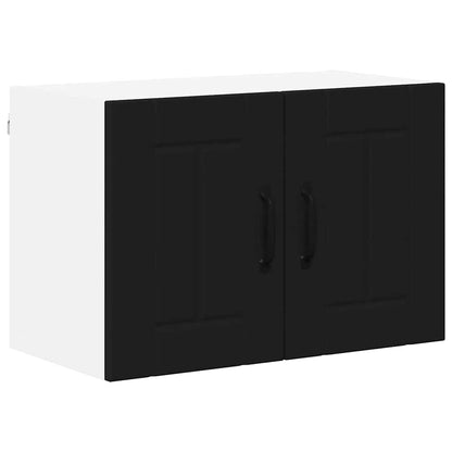 Kitchen Cabinet 2 pcs Black 60 x 31 x 40 cm Engineered Wood