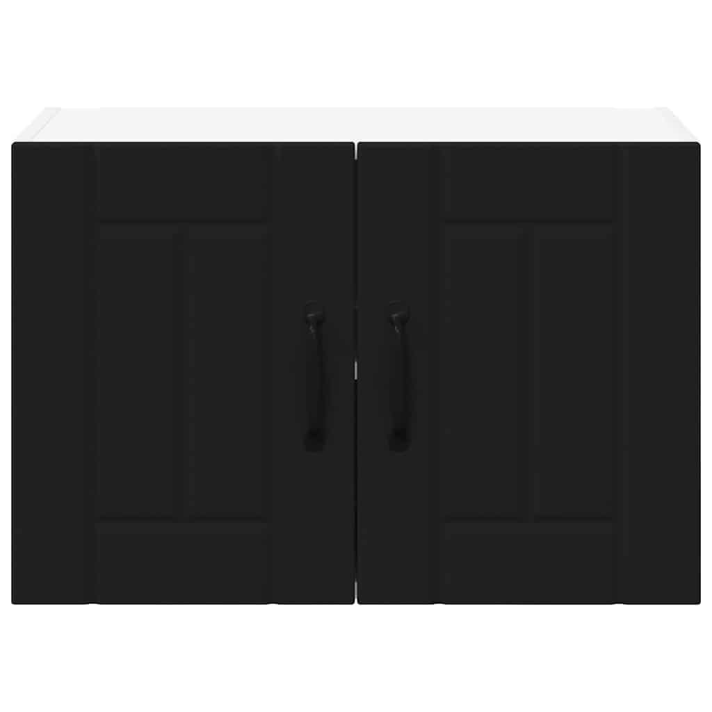 Kitchen Cabinet 2 pcs Black 60 x 31 x 40 cm Engineered Wood