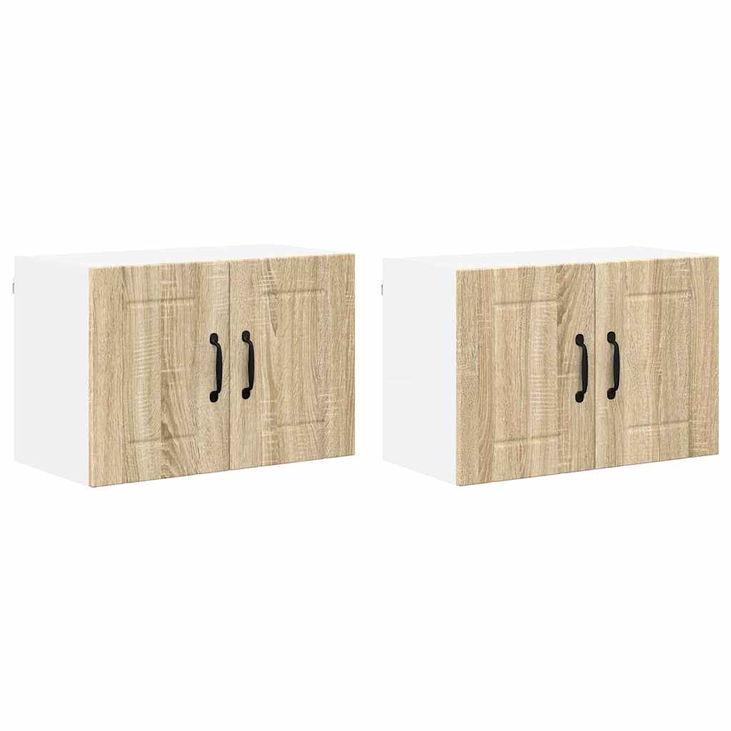 Kitchen Wall Cabinets 2 pcs Sonoma Oak 60 x 31 x 40 cm