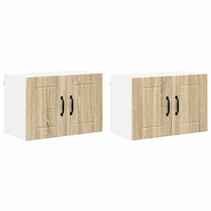 Kitchen Wall Cabinets 2 pcs Sonoma Oak 60 x 31 x 40 cm