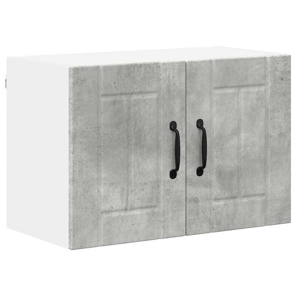 Kitchen Wall Cabinet with Shelf Concrete Grey 60 x 31 x 40 cm