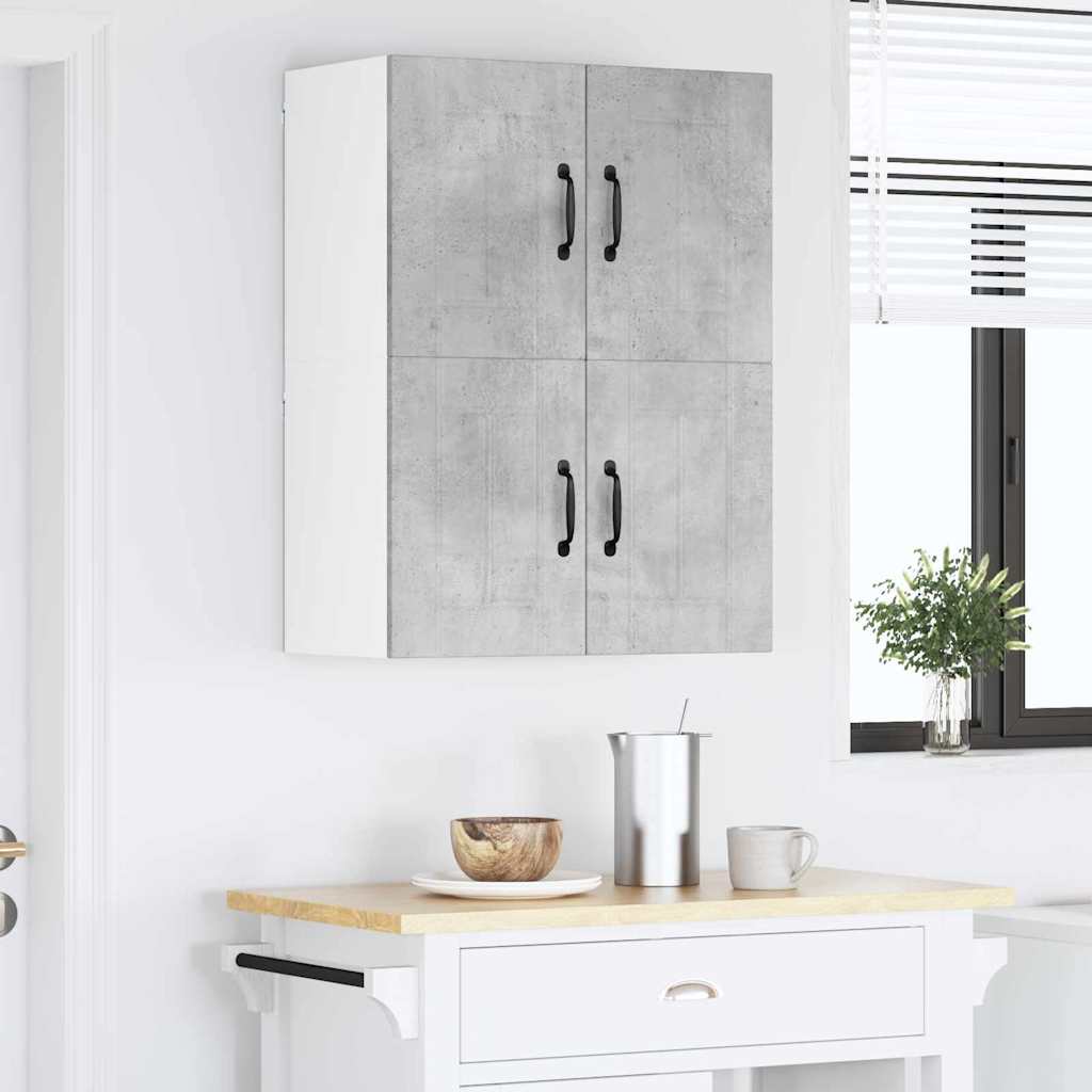 Kitchen Wall Cabinets 2 pcs Concrete Grey 60 x 31 x 40 cm