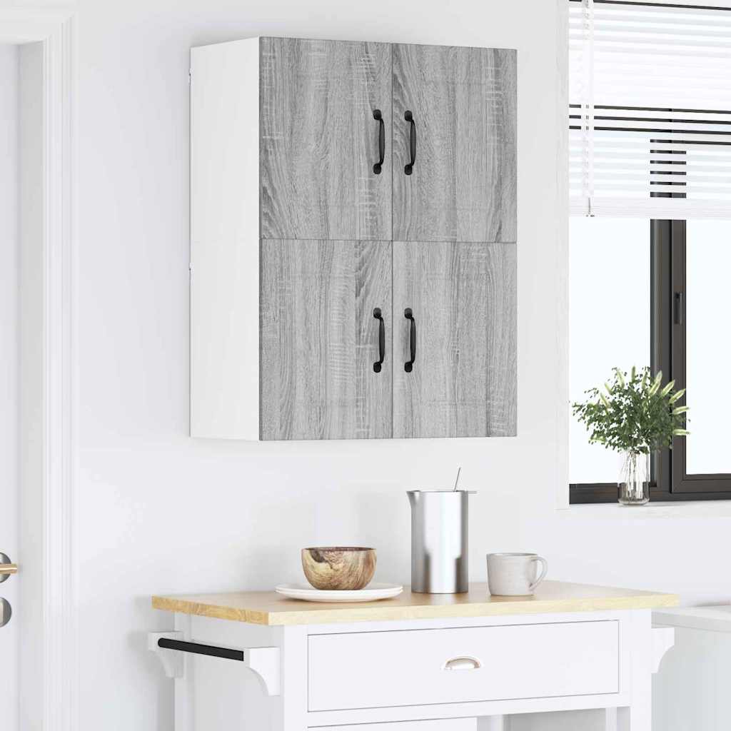 Kitchen Wall Cabinet with Shelf Grey Sonoma 60 x 31 x 40 cm