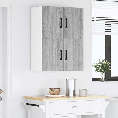 Kitchen Wall Cabinet with Shelf Grey Sonoma 60 x 31 x 40 cm