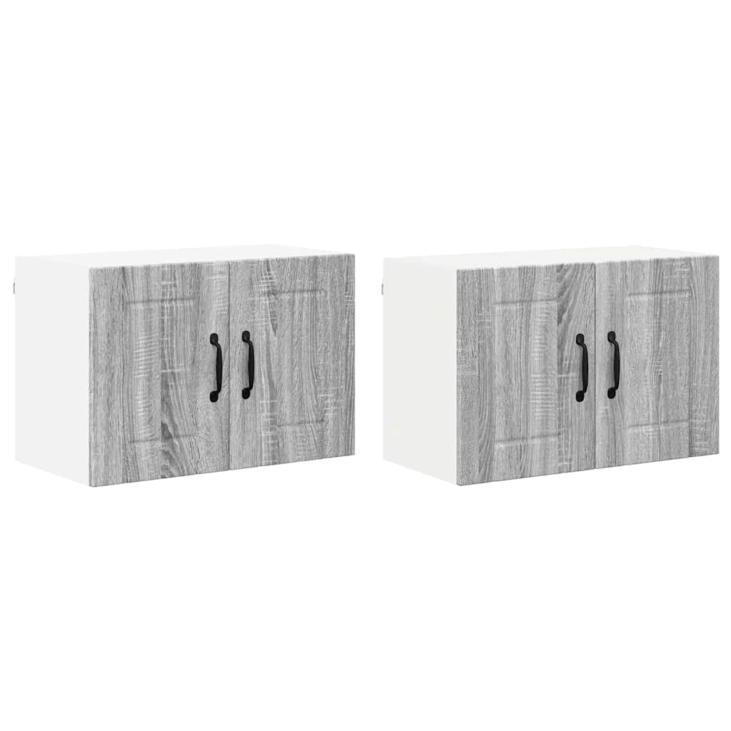 Kitchen Wall Cabinets 2 pcs Grey Sonoma 60 x 31 x 40 cm