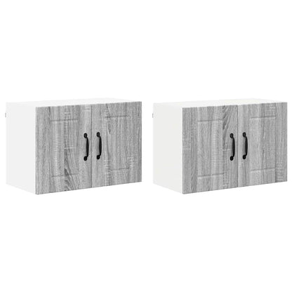 Kitchen Wall Cabinets 2 pcs Grey Sonoma 60 x 31 x 40 cm