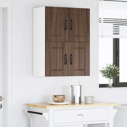Kitchen Wall Cabinet Brown Oak 60 x 31 x 40 cm Engineered Wood