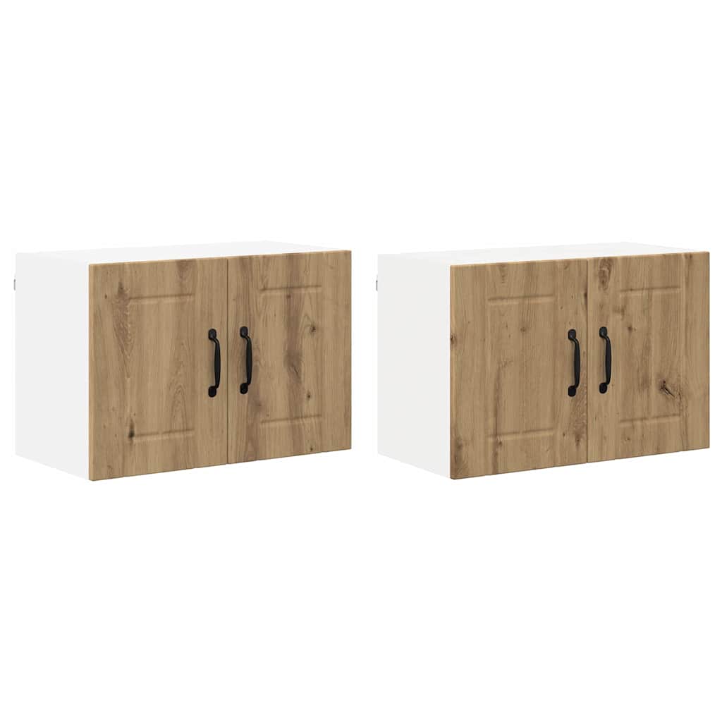 Kitchen Wall Cabinets 2 pcs Artisan Oak 60 x 31 x 40 cm