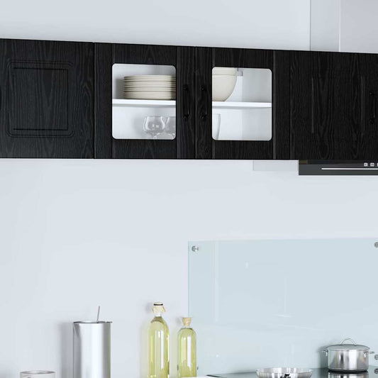 Kitchen Cabinet Black Oak 80 x 31 x 40 cm Engineered Wood