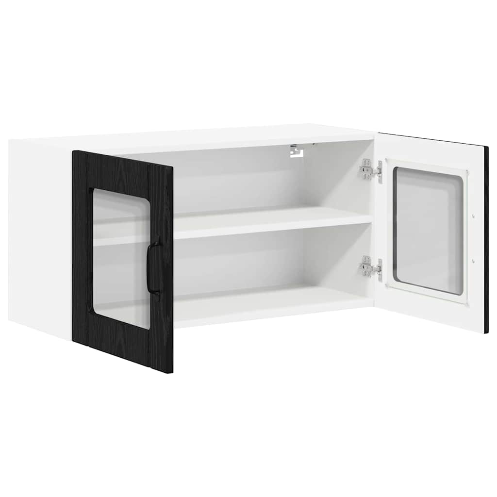 Kitchen Cabinet Black Oak 80 x 31 x 40 cm Engineered Wood