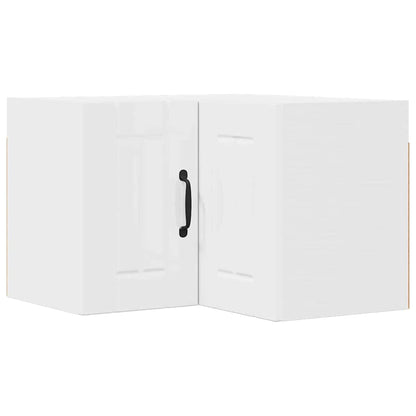 Kitchen Cabinet with Shelf High Gloss White 57 x 57 x 40 cm