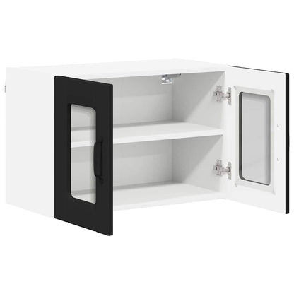 Kitchen Cabinet 2 pcs Black 60 x 31 x 40 cm Engineered Wood