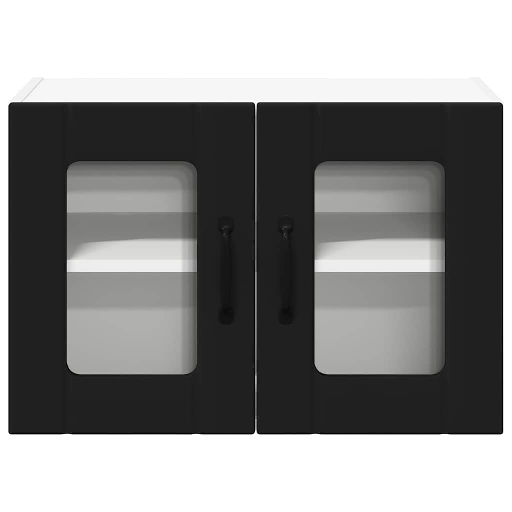 Kitchen Cabinet 2 pcs Black 60 x 31 x 40 cm Engineered Wood