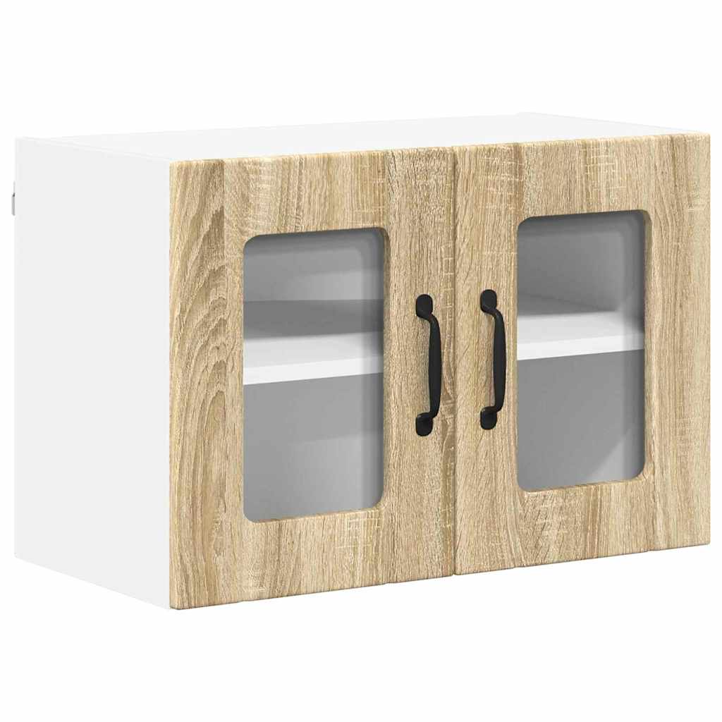 Kitchen Cabinet with Shelf 2 pcs Sonoma Oak 60 x 31 x 40 cm