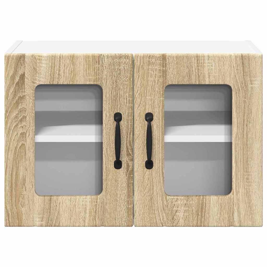 Kitchen Cabinet with Shelf 2 pcs Sonoma Oak 60 x 31 x 40 cm
