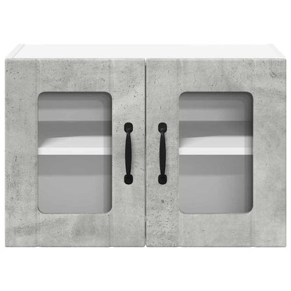 Kitchen Cabinet with Shelf 2 pcs Concrete Grey 60 x 31 x 40 cm