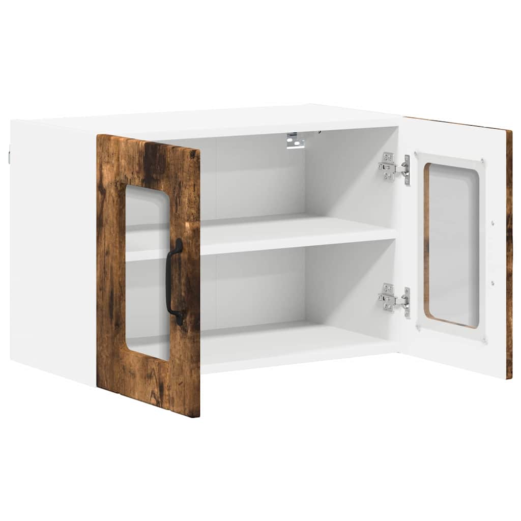 Kitchen Cabinet with Shelf 2 pcs Smoked Oak 60 x 31 x 40 cm