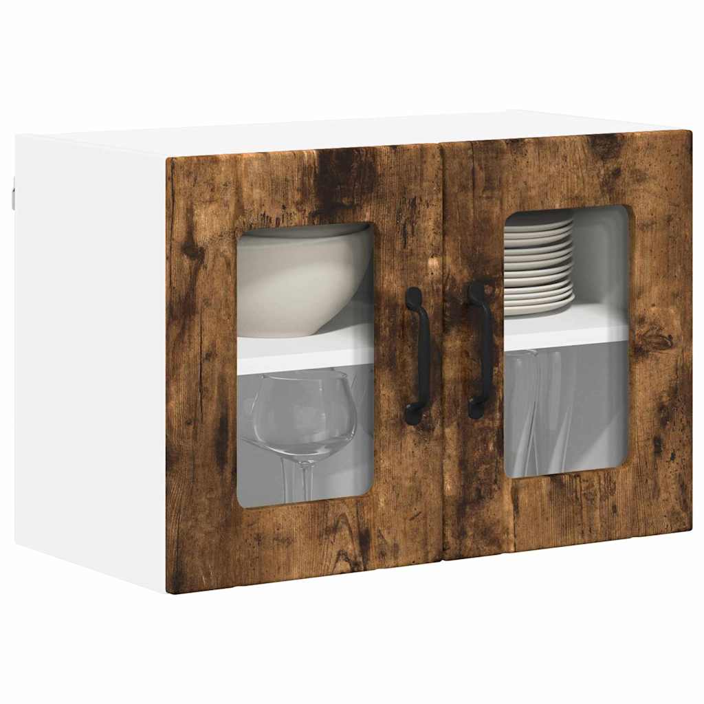 Kitchen Cabinet with Shelf 2 pcs Smoked Oak 60 x 31 x 40 cm