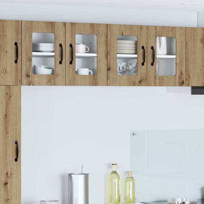 Kitchen Cabinet with Shelf 2 pcs Artisan Oak 60 x 31 x 40 cm