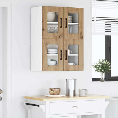 Kitchen Cabinet with Shelf 2 pcs Artisan Oak 60 x 31 x 40 cm