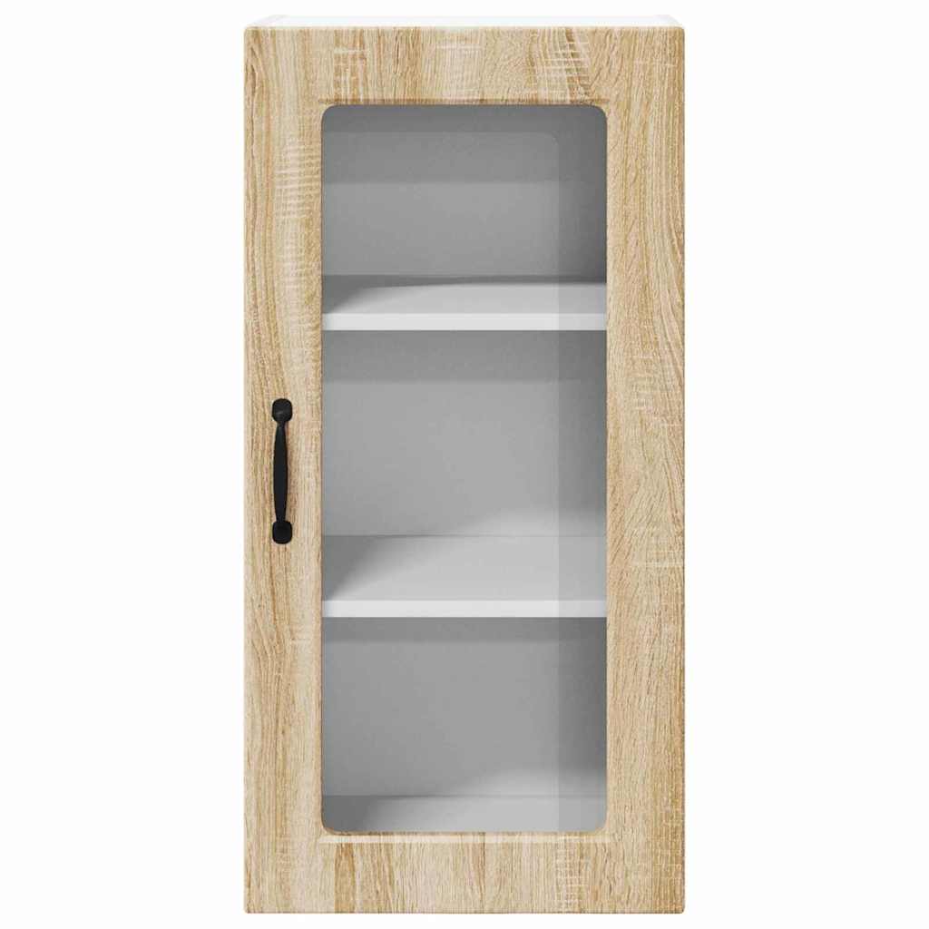 Kitchen Cabinet with Shelf 2 pcs Sonoma Oak 40 x 31 x 80 cm