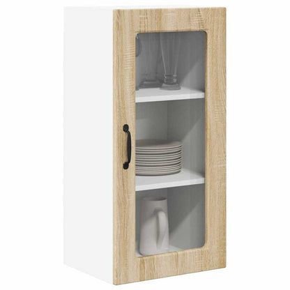 Kitchen Cabinet with Shelf 2 pcs Sonoma Oak 40 x 31 x 80 cm