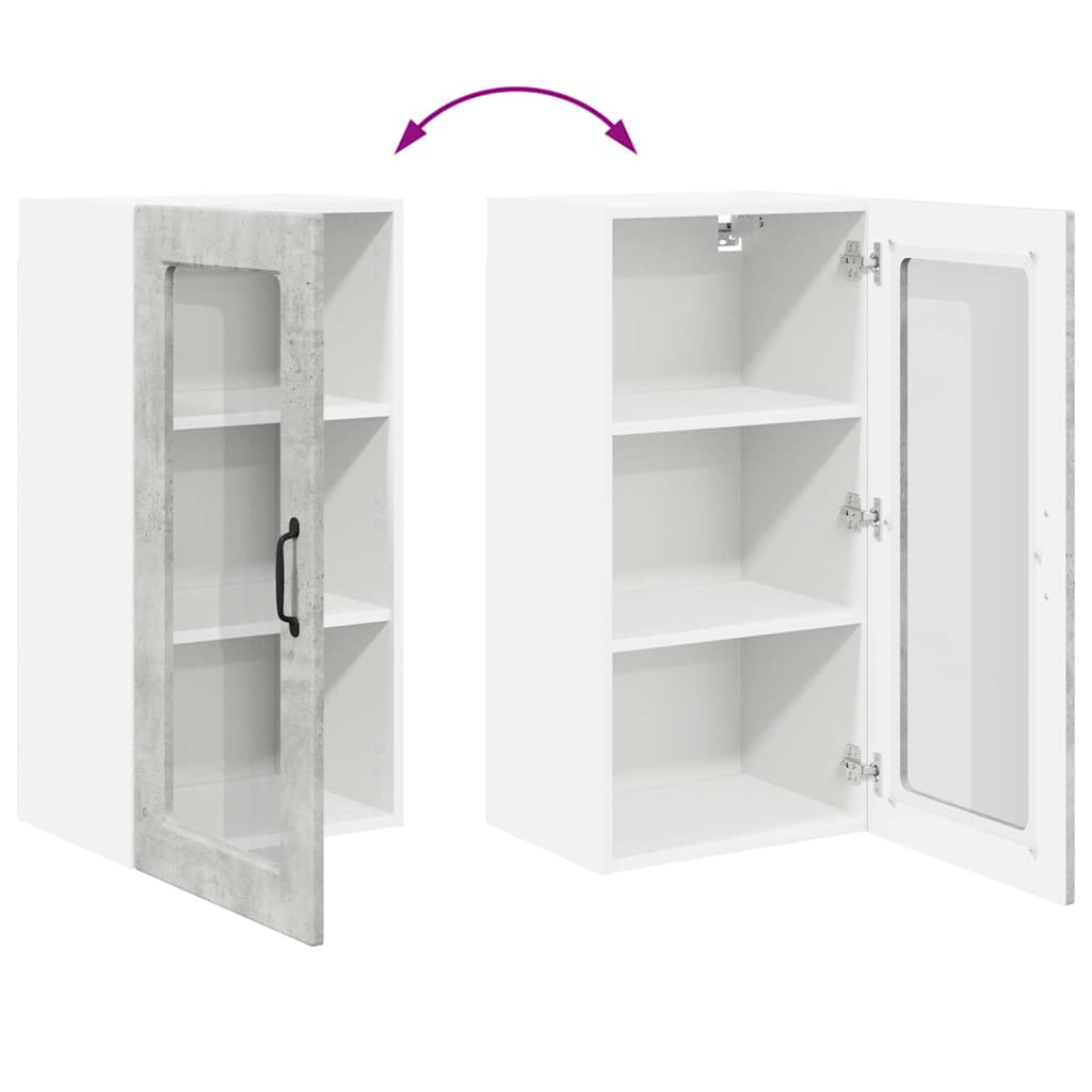 Kitchen Cabinet Concrete Grey 40 x 31 x 80 cm Engineered Wood