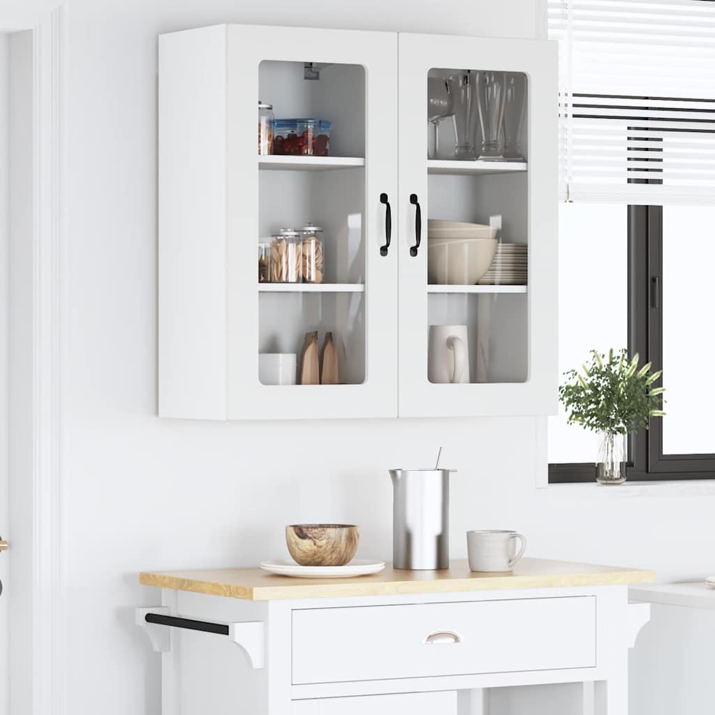 Kitchen Cabinet with Shelf High Gloss White 40 x 31 x 80 cm