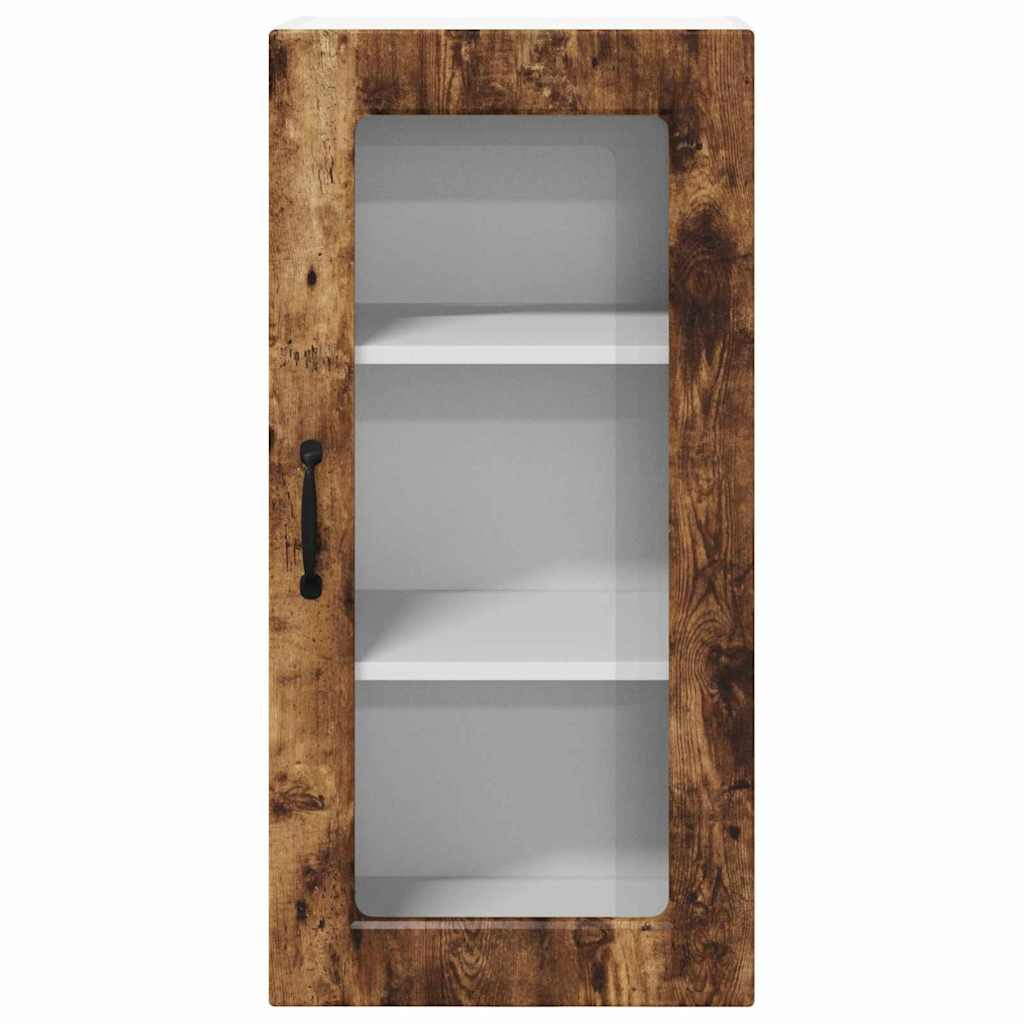 Kitchen Cabinet with Shelf 2 pcs Smoked Oak 40 x 31 x 80 cm