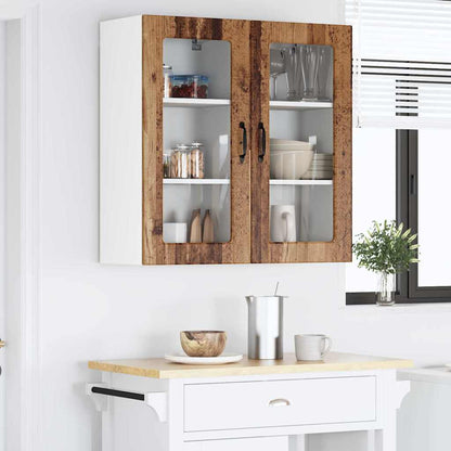 Kitchen Cabinet 2 pcs Old Wood 40 x 31 x 80 cm Engineered Wood