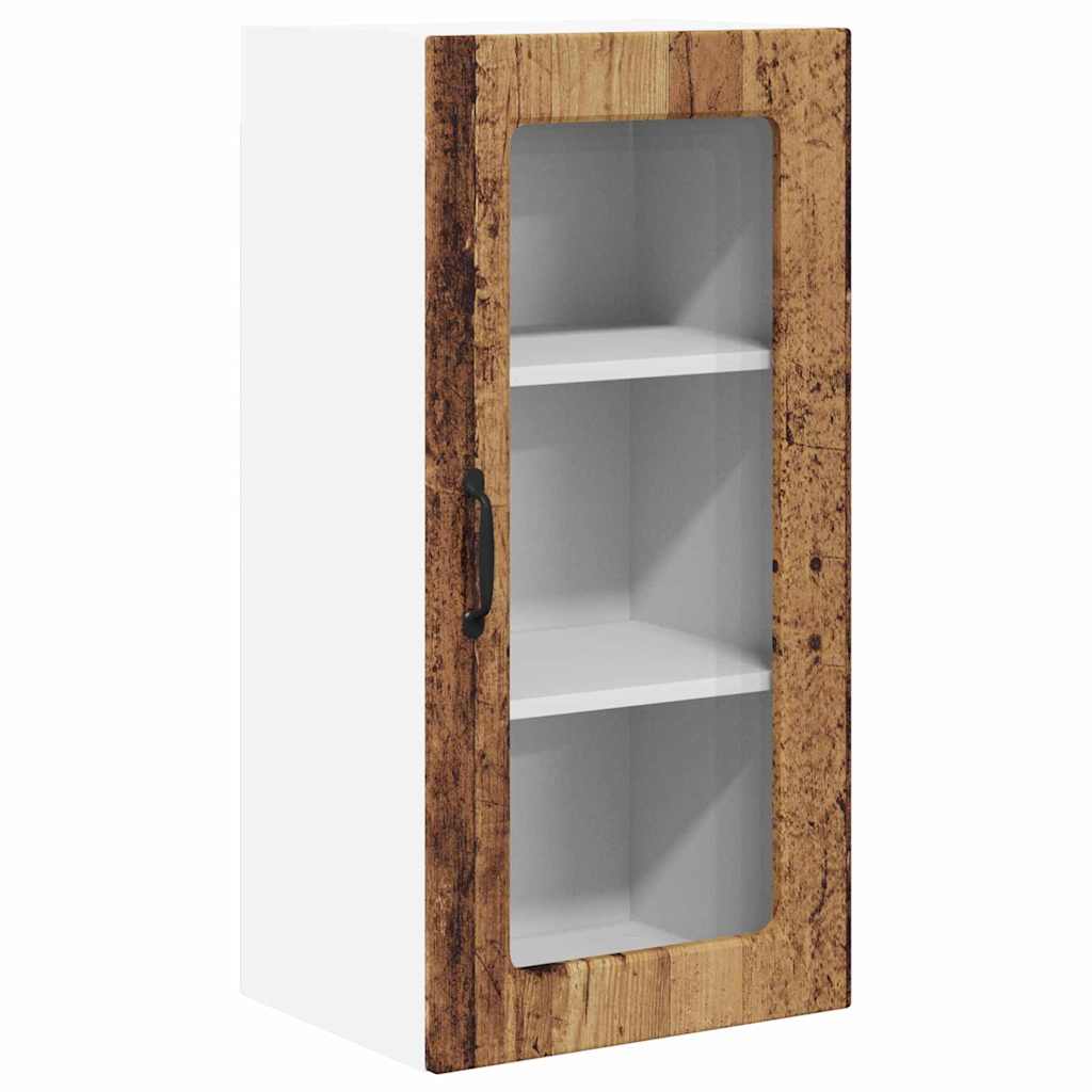 Kitchen Cabinet 2 pcs Old Wood 40 x 31 x 80 cm Engineered Wood