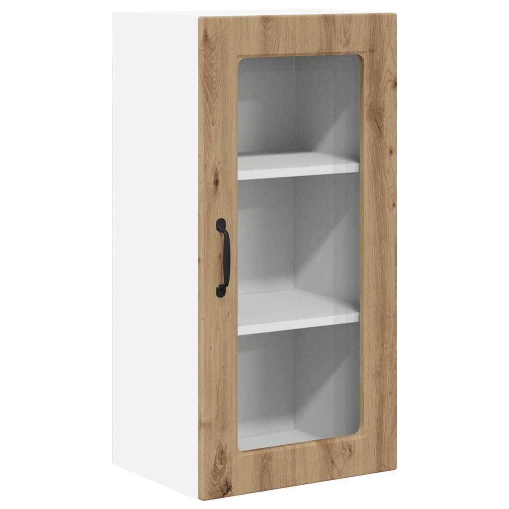 Kitchen Cabinet with Shelf 2 pcs Artisan Oak 40 x 31 x 80 cm