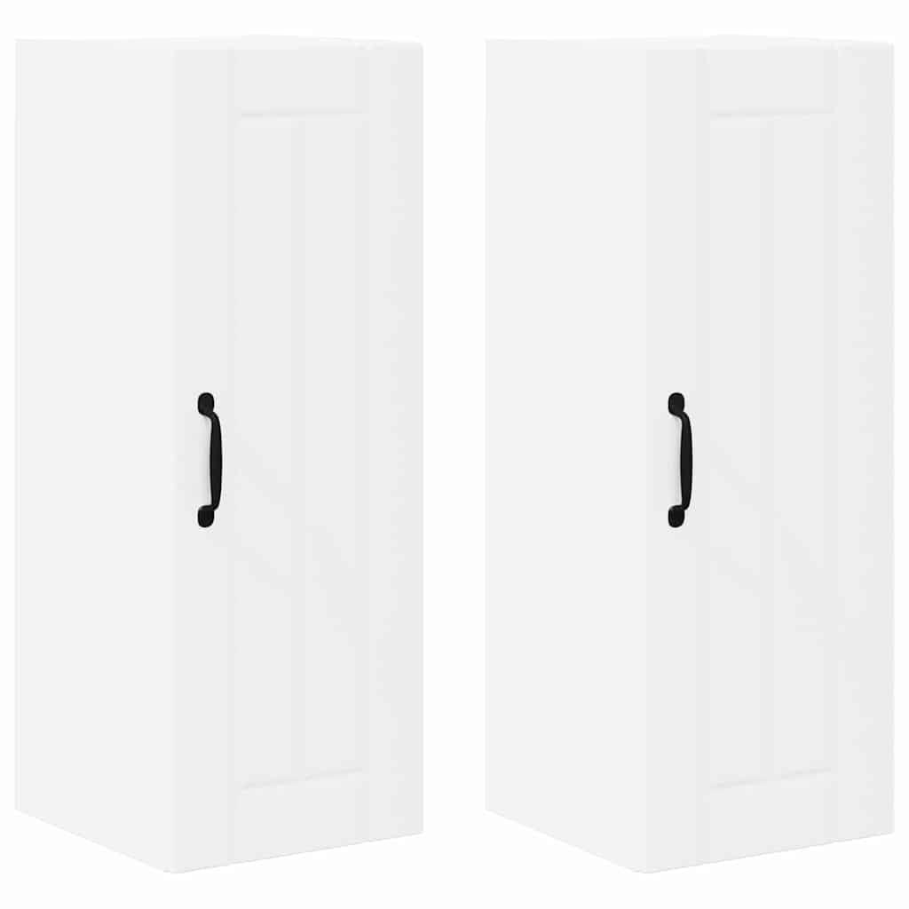 Kitchen Cabinet 2 pcs White 30 x 31 x 80 cm Engineered Wood