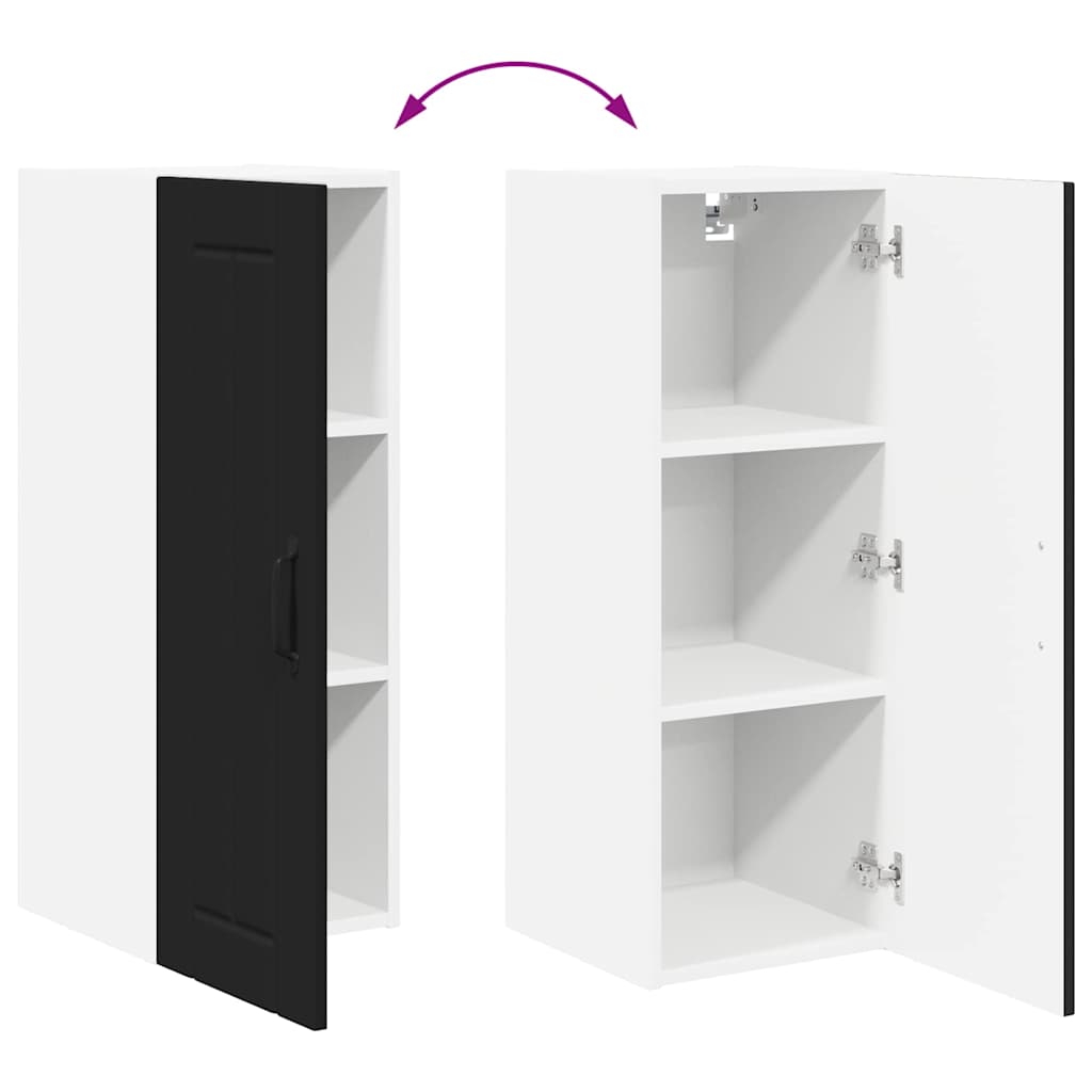 Kitchen Cabinet Black 30 x 31 x 80 cm Engineered Wood