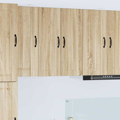 Kitchen Cabinet with Shelf 2 pcs Sonoma Oak 30 x 31 x 80 cm