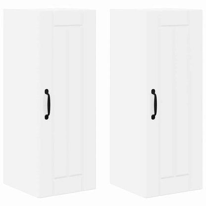 Kitchen Cabinet 2 pcs High Gloss White 30 x 31 x 80 cm