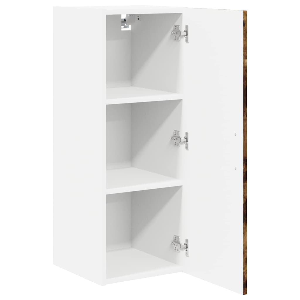 Kitchen Cabinet with Shelf 2 pcs Smoked Oak 30 x 31 x 80 cm