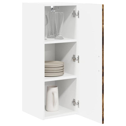 Kitchen Cabinet with Shelf 2 pcs Smoked Oak 30 x 31 x 80 cm