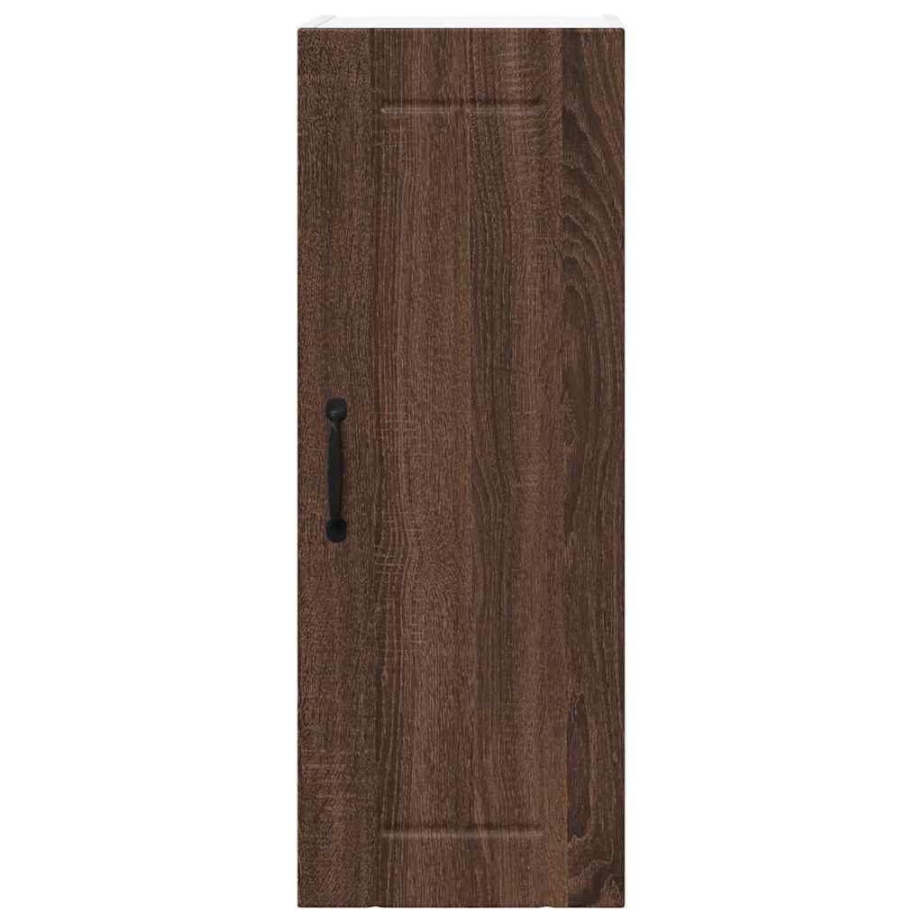Kitchen Cabinet 2 pcs Brown Oak 30 x 31 x 80 cm Engineered Wood
