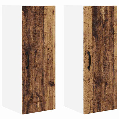 Kitchen Cabinet 2 pcs Old Wood 30 x 31 x 80 cm Engineered Wood