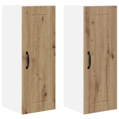 Kitchen Cabinet with Shelf 2 pcs Artisan Oak 30 x 31 x 80 cm