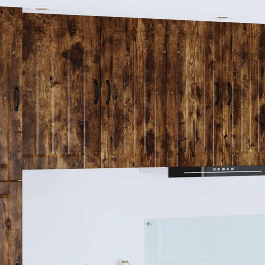Kitchen Cabinet Smoked Oak 40 x 31 x 80 cm Engineered Wood