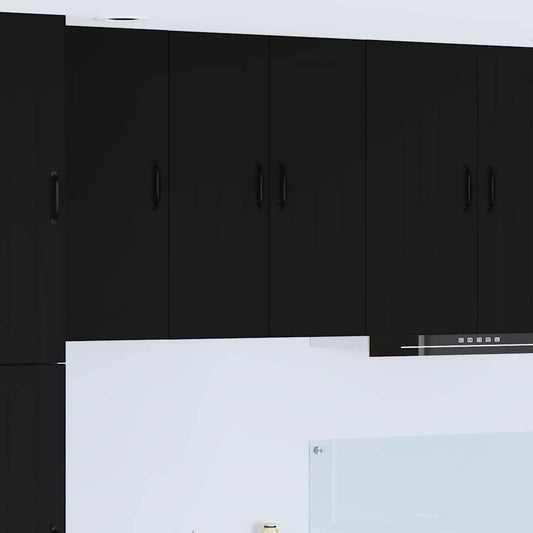 Kitchen Cabinet Black 60 x 31 x 80 cm Engineered Wood
