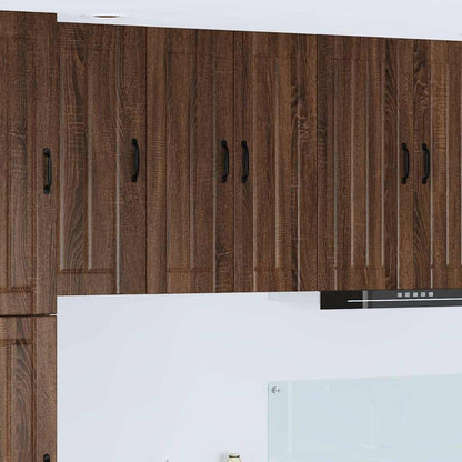 Kitchen Cabinet Brown Oak 60 x 31 x 80 cm Engineered Wood