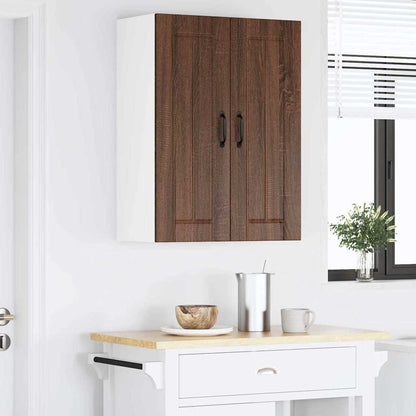 Kitchen Cabinet Brown Oak 60 x 31 x 80 cm Engineered Wood