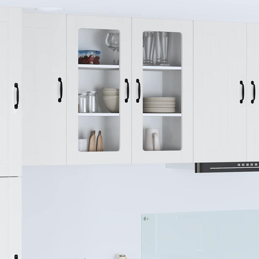 Kitchen Cabinet with Shelf High Gloss White 80 x 31 x 80 cm