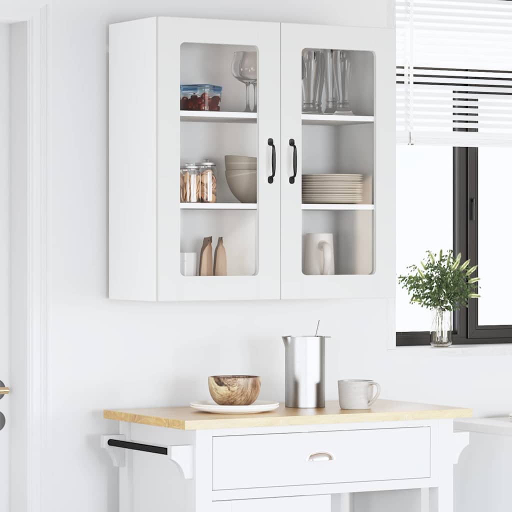 Kitchen Cabinet with Shelf High Gloss White 80 x 31 x 80 cm