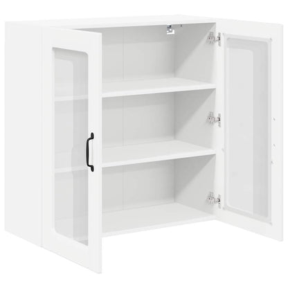 Kitchen Cabinet with Shelf High Gloss White 80 x 31 x 80 cm