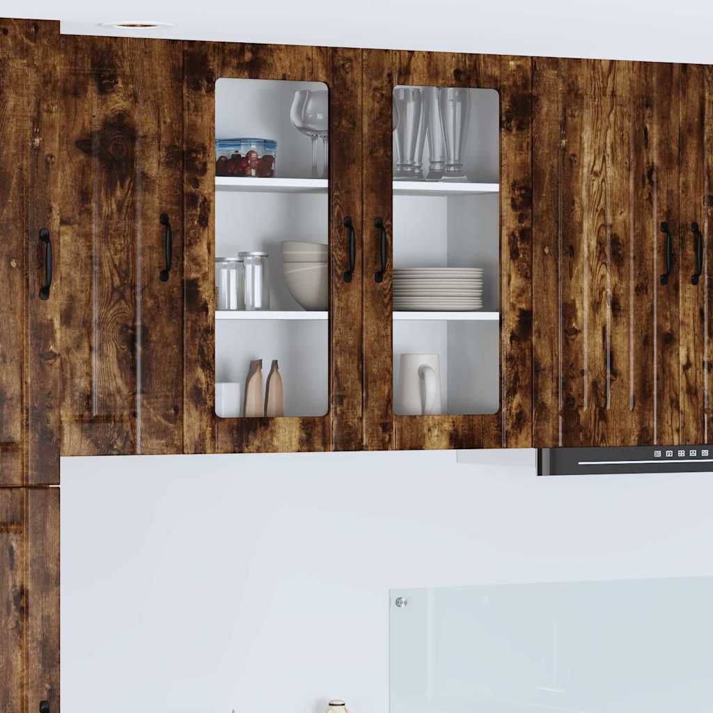 Kitchen Cabinet Smoked Oak 80 x 31 x 80 cm Engineered Wood